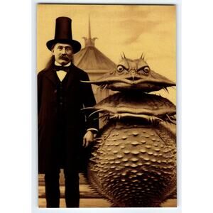 Vintage Style Halloween Photo 4x6 Glossy Man with Creature Costume